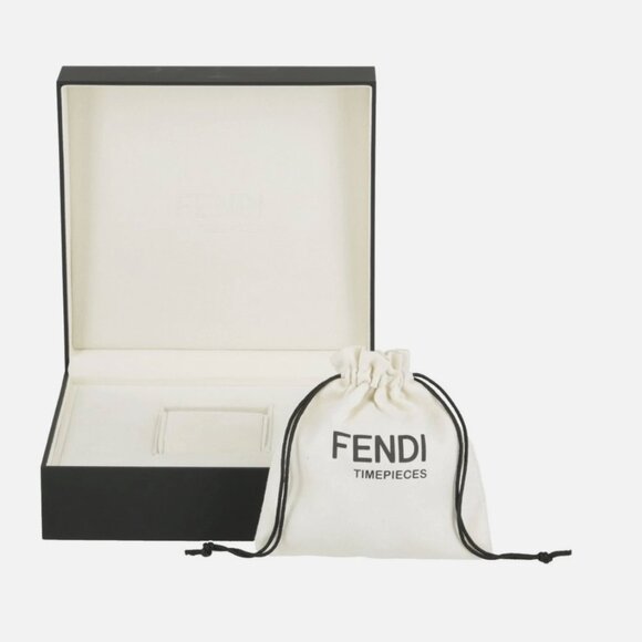 Fendi Womens Rose Gold 19mm Green Diamond Face Watch